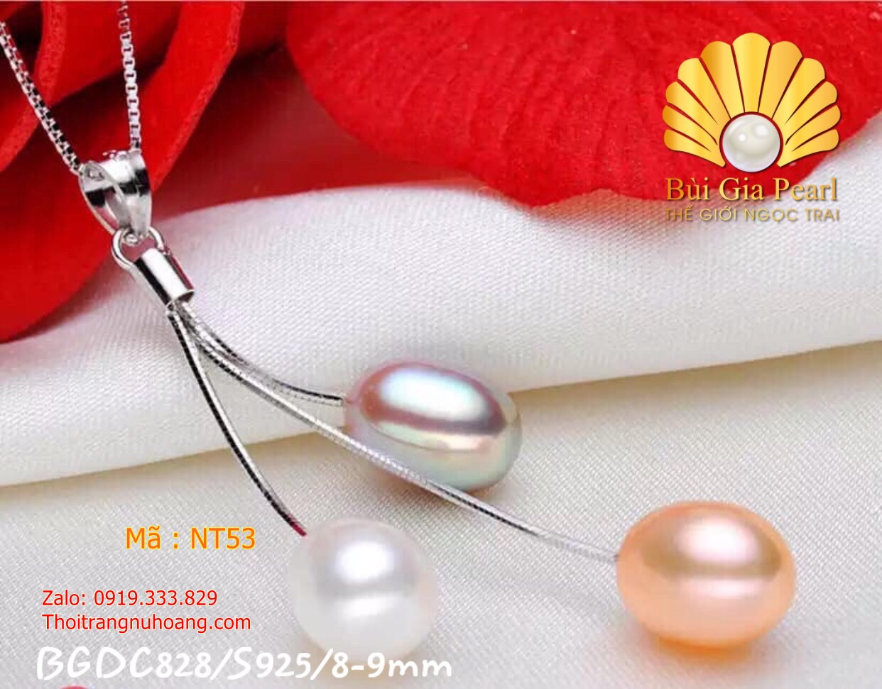 Dây Chuyền Mặt Ngọc Trai Nữ Tính NT53